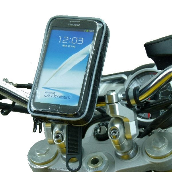 Weather Resistant Locking Strap Motorcycle Mount for Galaxy Note 2 II (sku 17169)
