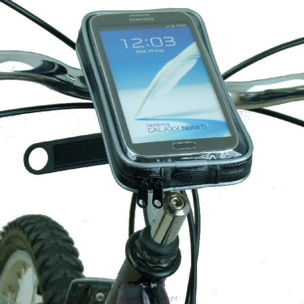 Weather Resistant Locking Strap Cycle Handlebar Mount for Galaxy Note 2 II (sku 17170)