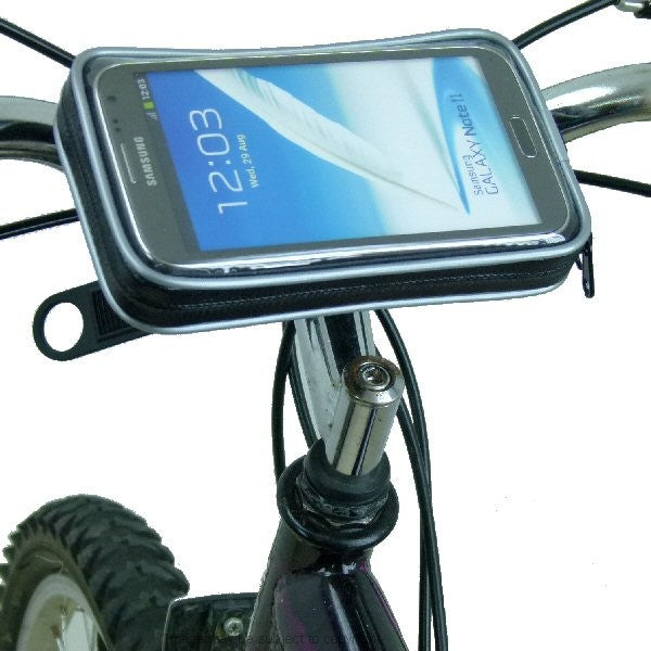 Weather Resistant Locking Strap Cycle Handlebar Mount for Galaxy Note 2 II (sku 17170)