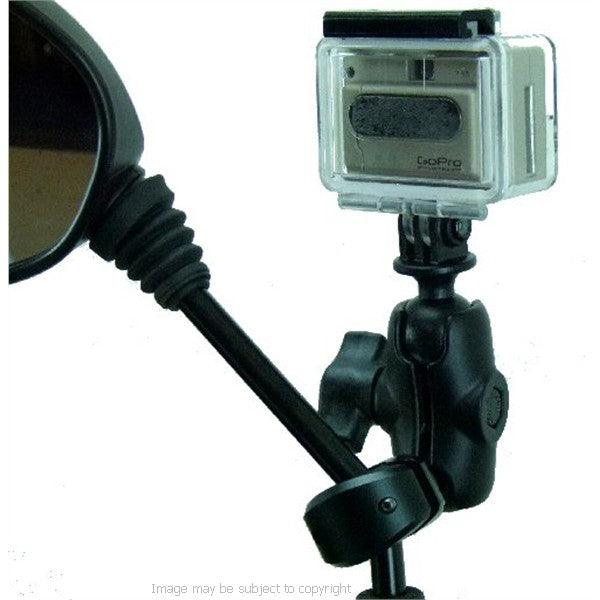 Go Pro Hero Moped Scooter Mirror Mount (sku 17193)