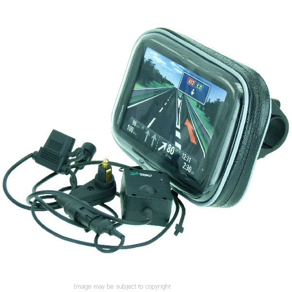 Waterproof Hella - DIN Powered Motorcycle Mount for TomTom START 60 (SKU 17360)