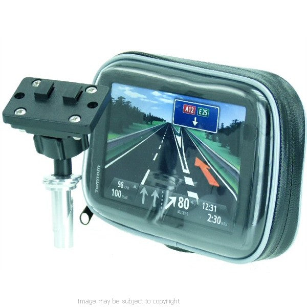 Hella DIN Powered 20.5mm-24.5mm Motorcycle Fork Stem Yoke Mount for TomTom START 60 (SKU 17378)