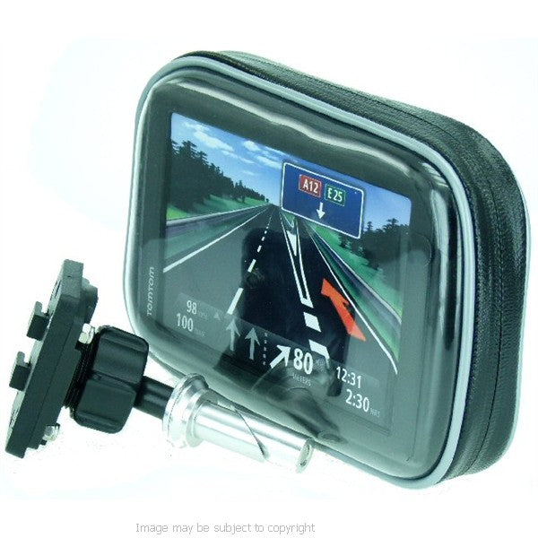 Hella DIN Powered 17.5mm-20.5mm Motorcycle Fork Stem Yoke Mount for TomTom START 60 (sku 17377)