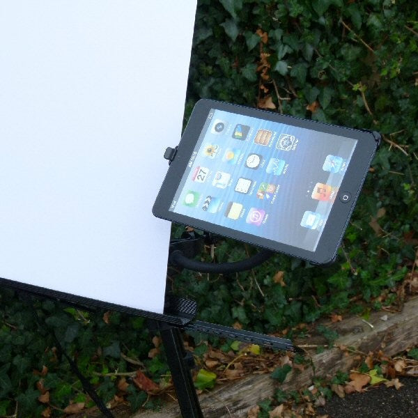 Dedicated iPad Mini 2 Holder Mount for Artist Easel (sku 20772)