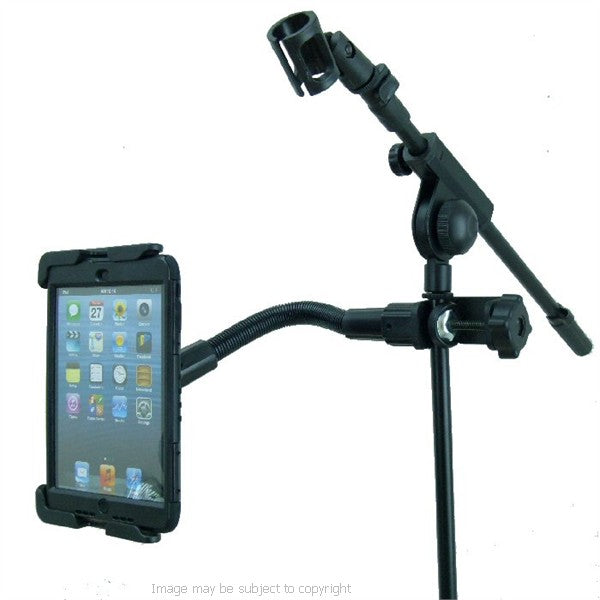 Deluxe 12inch Flexible Music - Mic Stand Tablet Mount for the Apple iPad MINI (sku 18065)