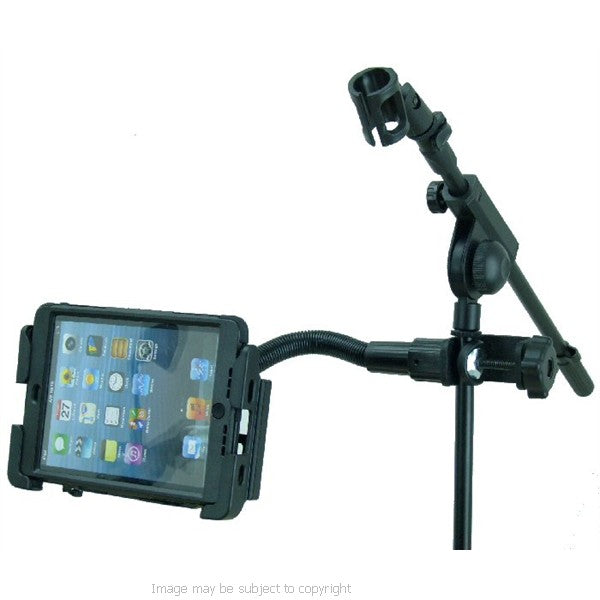 Deluxe 12inch Flexible Music - Mic Stand Tablet Mount for the Apple iPad MINI (sku 18065)