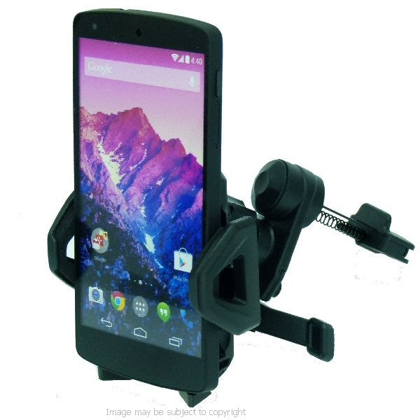 Black 'Easy Fit' Vehicle Air Vent Mount for LG Google Nexus 5 (sku 18552)