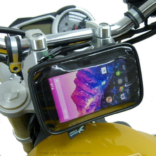 15mm Central Fork Stem Yoke Motorcycle Mount with LG Google Nexus 5 Waterproof Case (sku 18420)