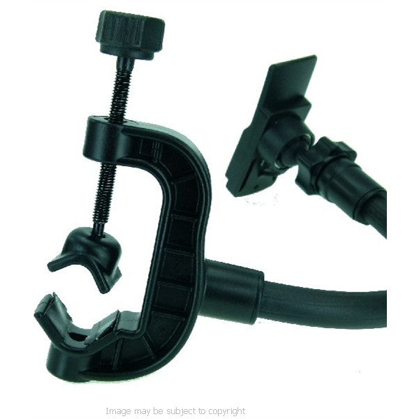 Garmin Oregon 200 300 400T 450 450T 550 550T 600 600T 650 650T Flexi Arm Clamp Golf Trolley Mount (sku 18573)