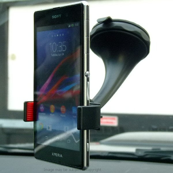 Twist &amp; Lock Spring Grip Rubber Lip Car Mount for the Sony Xperia Z1 L39H (sku 18593)