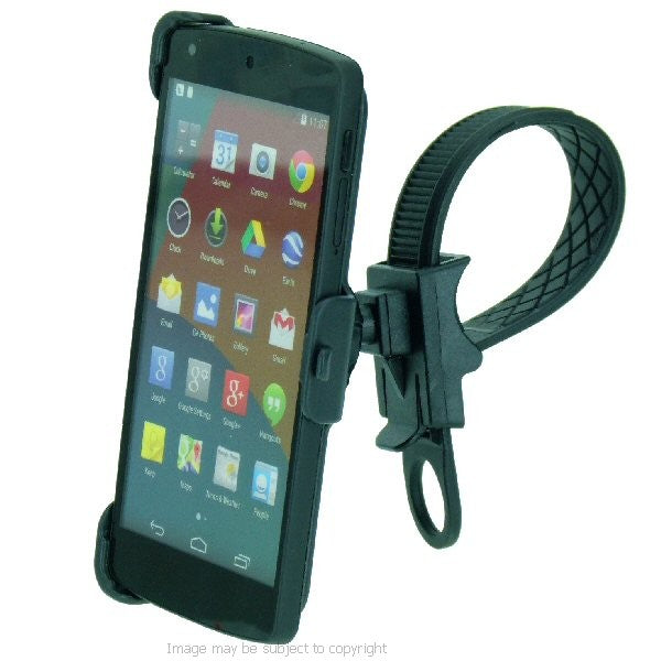 Locking Strap Bike Motorcycle Handlebar Mount for LG Google Nexus 5 (sku 18792)
