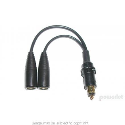 Powerlet To Two Powerlet Sockets Y Cable PAC-007 (SKU 6427)