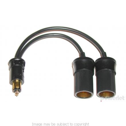 Powerlet To Two Cigarette Sockets PAC-028 (SKU 6429)