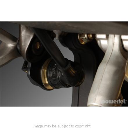 POWERLET POWER SOCKET - SPORTBIKE REAR SET KIT - BLACK ANODIZED PKT-041-B (SKU 3497)