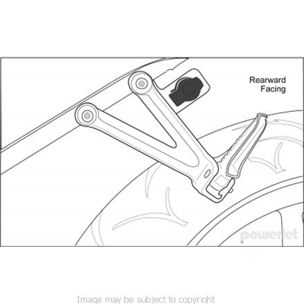 POWERLET POWER SOCKET - SPORT BIKE REARSET KIT TYPE 2 PKT-043 Black (SKU 3498)