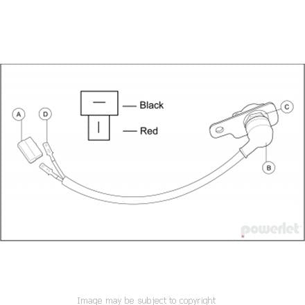 POWERLET POWER SOCKET - SPORT BIKE REARSET KIT TYPE 2 PKT-043 Black (SKU 3498)