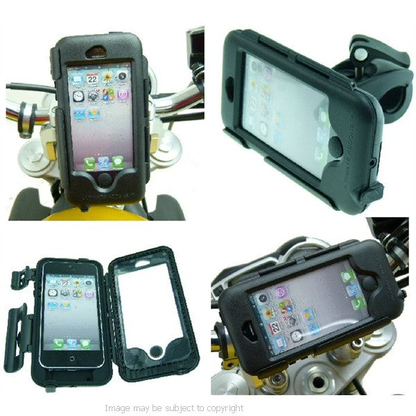 Waterproof Quick Fix Tough Motorcycle Bike Handlebar Mount for Apple iPhone 5 (sku 16157)