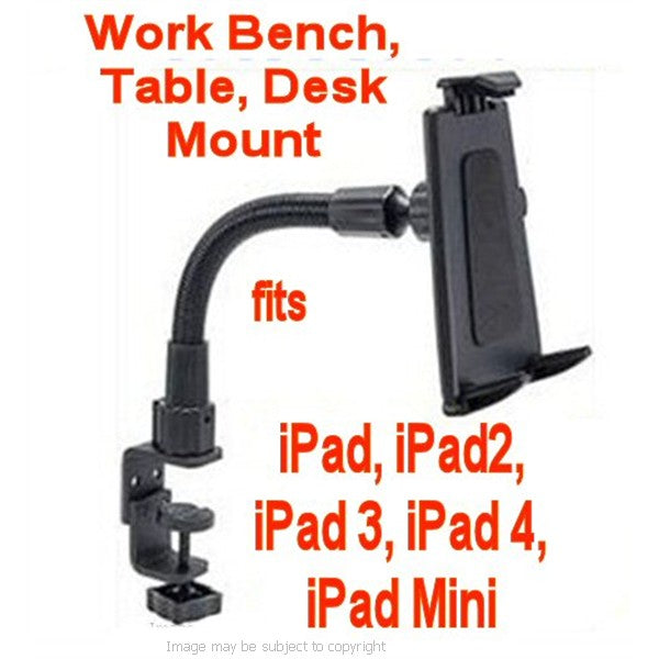 iPad Quick Release Arkon TAB086 Heavy Duty 12inch Flexible Clamp Tablet Mount (sku 16467)
