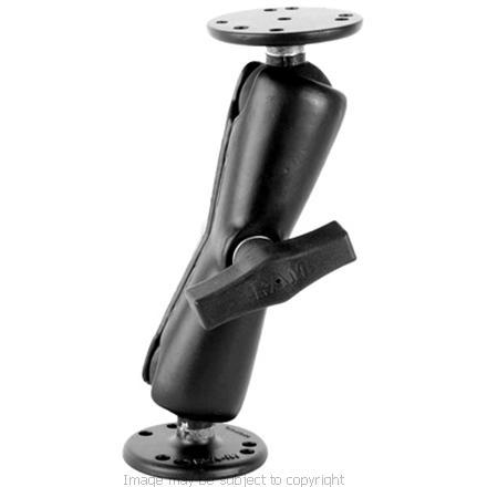 RAM MOUNT ARM with 2 RAM-202 BASES 1 1-2inchDIA BALL RAM-101U (SKU 4890)