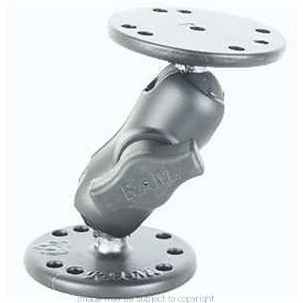 RAM MOUNT WITH 2 X RAM-B-202 BASES &amp; SHORT ARM RAM-B-101-A (SKU 4679)