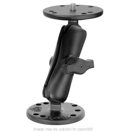 RAM MOUNT with ROUND BASE CAMERA - CAMCORDER STUD BASE includes STANDARD 3inch ARM part no: RAM-B-101A (SKU 4678)