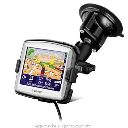 RAM TWIST LOCK SUCTION CUP ARM &amp; HOLDER for the TOMTOM ONE v4 Europe &amp; Regional Traffic - Assist RAM-B-166-TO7U (SKU 4620)