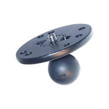 RAM 2.5inch DIA ROUND CAMERA BASE WITH 1inch BALL &amp; 1-4inch 20 STUD RAM-B-202A (SKU 3720)