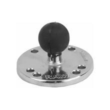RAM CHROME 2.5inch DIA ROUND BASE WITH 1inch BALL RAM-B-202CH (SKU 3721)