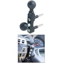 RAM UNIVERSAL MOTORCYCLE HANDLEBAR BASE WITH TWO 1inch BALLS RAM-B-309-2 (SKU 3737)