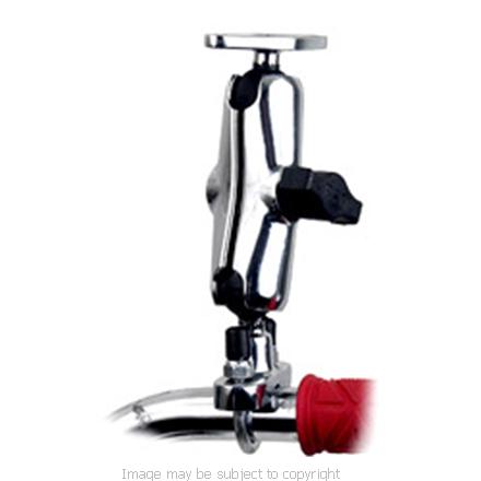 RAM Chrome Handlebar - Rail Mount with Diamond Mounting Base  (SKU 7161)