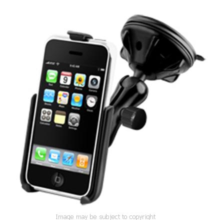 RAM COMPOSITE SUCTION CUP MOUNT with HOLDER for the APPLE iPOD TOUCH 4G RAP-B-166-2-AP10U (SKU 9877)