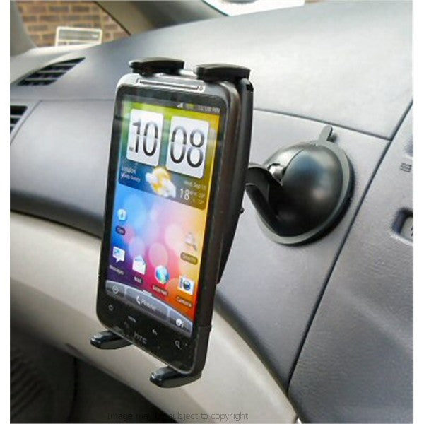 ZS-XT Stick Anywhere Multi Surface Suction Car Dashboard Mount with Arkon Slim-Grip Universal Holder for Mobile-Smartphone (SKU 11149)