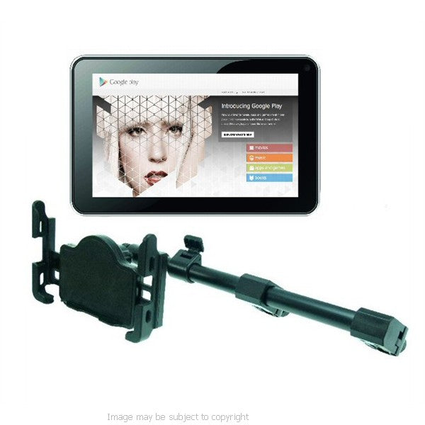 Quick Release Central Car Headrest Mount for Carphone Warehouse Avoca 7inch Tablet (sku 18293)