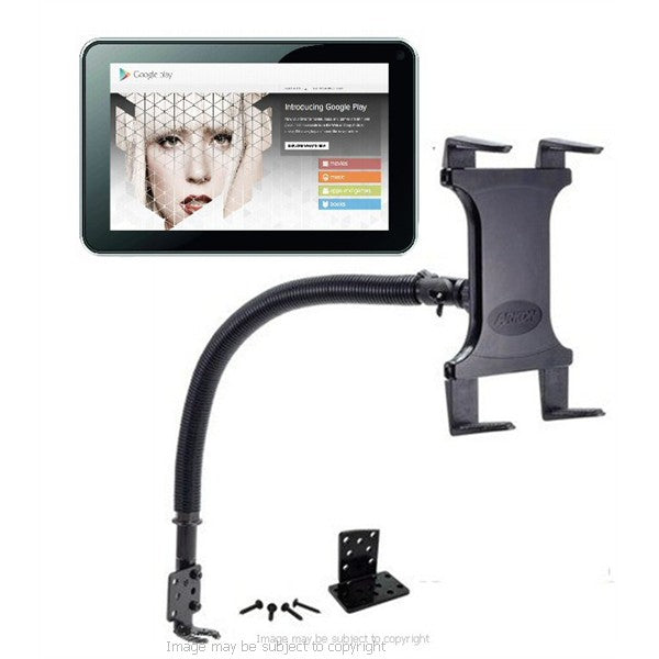 Arkon 18inch Flexible Vehicle Floor - Seat Track Mount Bracket for Carphone Warehouse Avoca 7inch (sku 18296)