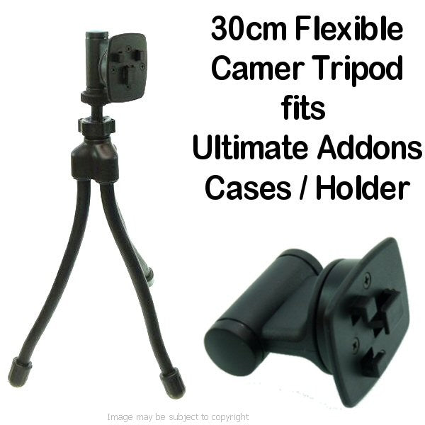 30cm Flexible Camera - Video Tripod Mount with 3 Prong Adapter (sku 14825)