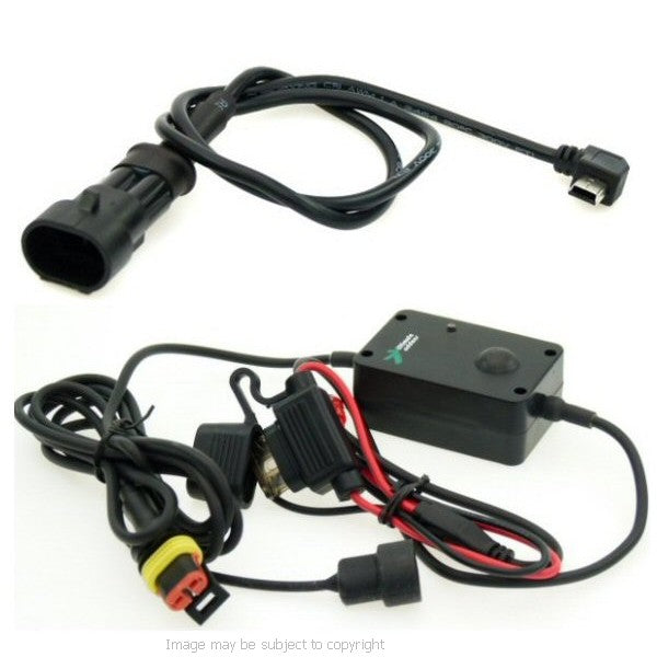 5inch GPS SatNav Motorcycle Angled Mini USB Powered 15mm Yoke Mount (sku 14053)