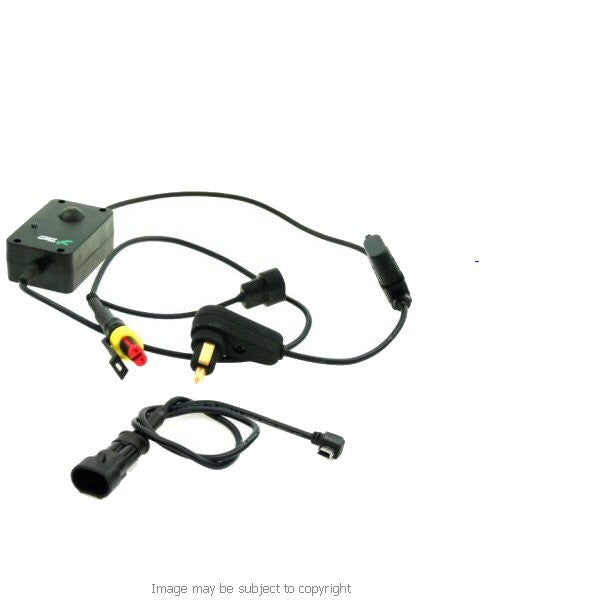 Motorcycle Hella - DIN - BMW Style Power Cable - Angled Mini USB (sku 12792)
