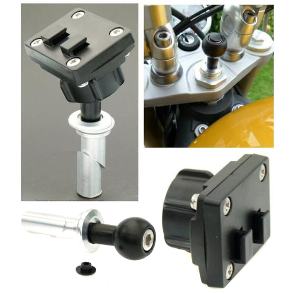 Central Hole Fork Stem Yoke Mount 20.5-25.5mm &amp; 2 Prong Adaptor (sku 14867)