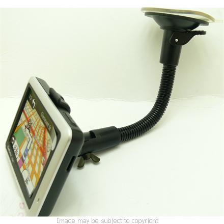 Arkon Garmin Nuvi 1490 1490t Bendy - Gooseneck Windscreen Suction Mount &amp; FREE Dash Disc (SKU 7113)