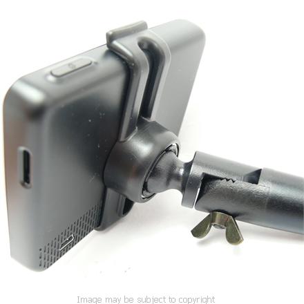 Arkon Garmin Nuvi 1490 1490t Bendy - Gooseneck Windscreen Suction Mount &amp; FREE Dash Disc (SKU 7113)