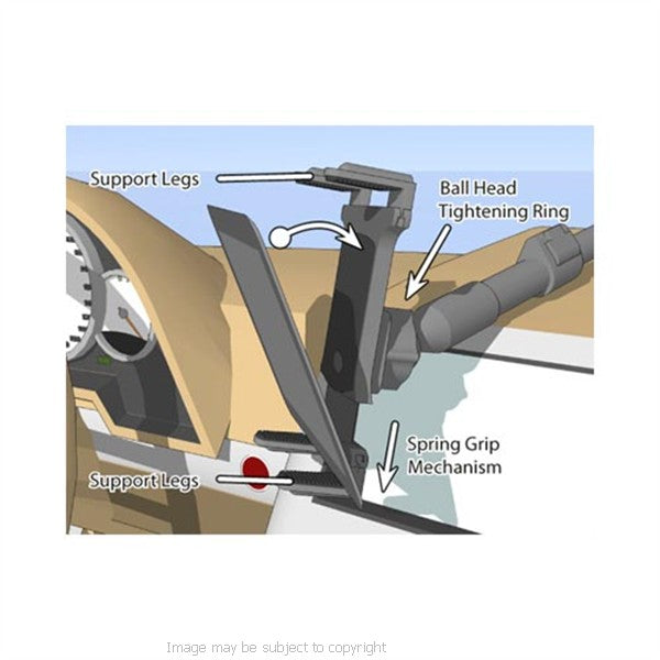 ARKON TAB-CM117 Apple iPad 9.7" (6th Gen) Long Reach Extension Windshield Mount (sku 43599)