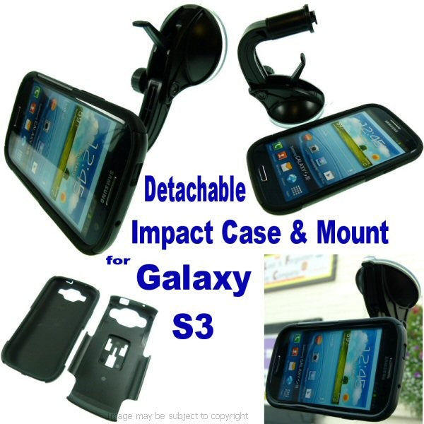 Impact Anti-Shock Galaxy S3 GT-i9300 Car Mount (sku 15312)