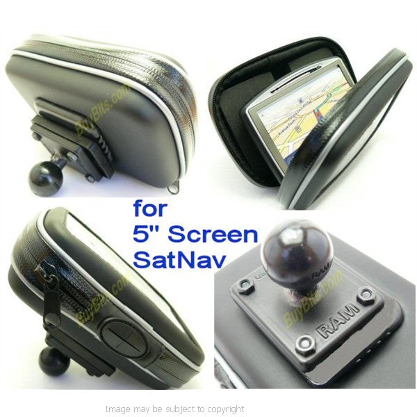 5inch GPS SatNav Case with RAM 1inch Ball Fitting for RAM Mounts (SKU 14065)