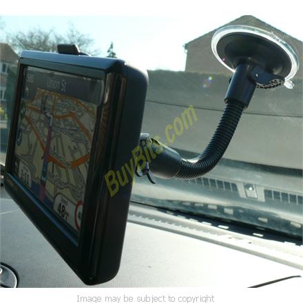 Arkon Garmin Nuvi 1490 1490t Bendy - Gooseneck Windscreen Suction Mount &amp; FREE Dash Disc (SKU 7113)