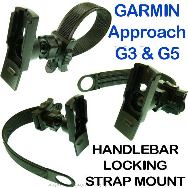 Garmin Approach G5 Locking Strap Motorcycle Bike Mount (SKU 15578)