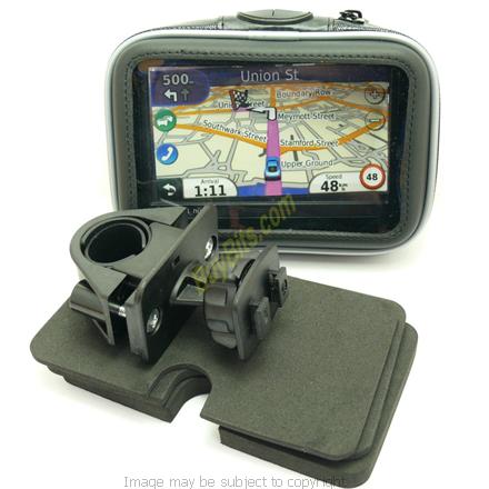 Bike Mount & Waterproof Protective Case for Motorcycle, Motorbike or Bicycle Handlebars fits Garmin Nuvi 465T , 465TF (SKU 11097)