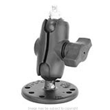 RAM SHORT ARM CAMERA - CAMCORDER MOUNT with ROUND PLATE BASE part no: RAM-B-101-A-237u (SKU 6409)