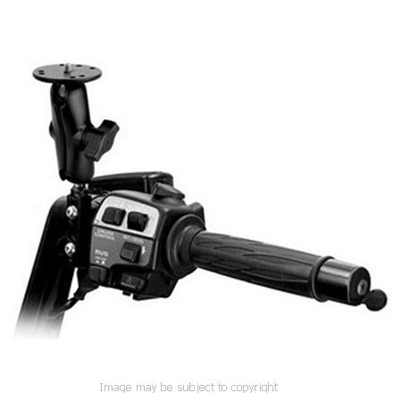 RAM Combination Handlebar &amp; Brake - Clutch Reservoir Mount with Camcorder - Camera Mounting Base RAM-B-309-7-202a (SKU 3830)