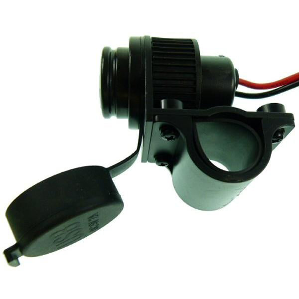 Motorcycle Dual USB GPS Phone Power Outlet &amp; Handlebar Bracket (sku 15313)