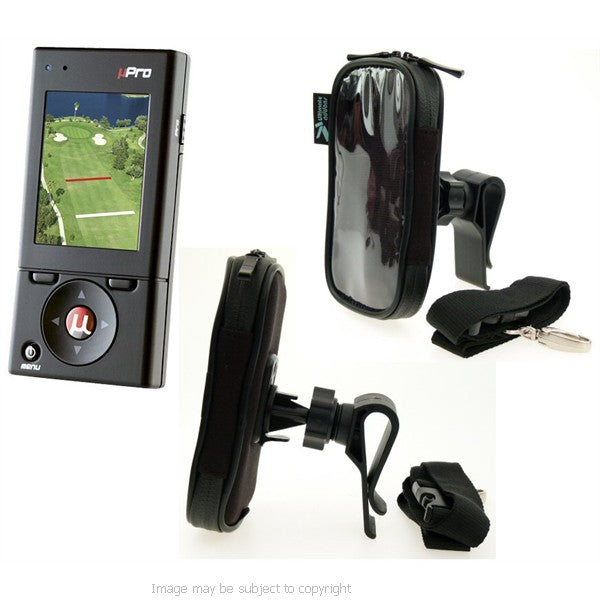Golf Bag Clip Mount &amp; Waterproof Case for the Callaway uPro Golf GPS System (sku 8646)